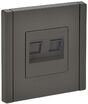 Розетка компьютерная 2-м RJ45 кат.6 FORTE&PIANO FP334 сер. IEK FP-K20-2-K03 - УПС инжиниринг