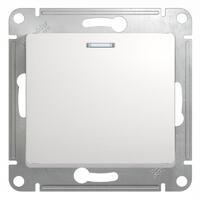 Выключатель 1-кл. СП Glossa 10А IP20 (сх. 1а) 10AX с подсветкой механизм бел. SE GSL000113 - УПС инжиниринг