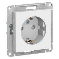 Розетка 1-м СП AtlasDesign 16А IP20 с заземл. защ. шторки механизм бел. SE ATN000145 - УПС инжиниринг