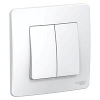 Переключатель проходной 2-кл. СП Blanca 10А IP20 (сх. 6+6) 250В бел. SE BLNVS106601 - УПС инжиниринг