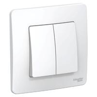 Выключатель 2-кл. СП Blanca 10А IP20 (сх. 5) 250В бел. SE BLNVS010501 - УПС инжиниринг