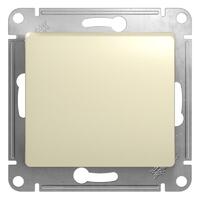 Кнопка нажимная 1-кл. СП Glossa 10А IP20 (сх. 1) 10AX механизм беж. SE GSL000215 - УПС инжиниринг