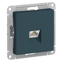 Розетка компьютерная AtlasDesign RJ45 кат.5E механизм изумруд SE ATN000883 - УПС инжиниринг