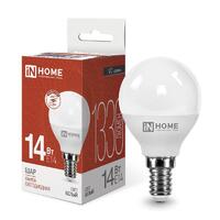 Лампа светодиодная LED-ШАР-VC 14Вт 230В E14 4000К 1330лм IN HOME 4690612047843 - УПС инжиниринг