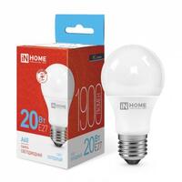 Лампа светодиодная LED-A60-VC 20Вт грушевидная 6500К холод. бел. E27 1900лм 230В IN HOME 4690612020310 - УПС инжиниринг