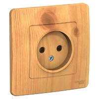 Розетка 1-м СП Blanca 16А IP20 250В без заземл. без защ. шторок ясень SE BLNRS000015 - УПС инжиниринг