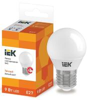 Лампа светодиодная ECO G45 9Вт шар 3000К E27 230В IEK LLE-G45-9-230-30-E27 - УПС инжиниринг