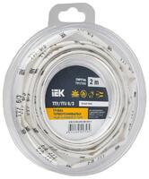 Трубка термоусадочная ТТУ нг-LS 6/3 бел. (уп.2м) IEK UDR12-006-003-002-K01-T - УПС инжиниринг