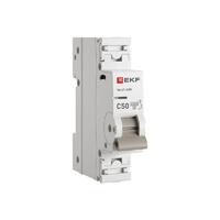 Выключатель автоматический модульный 1п C 50А 4.5кА ВА 47-63N PROxima EKF M634150C - УПС инжиниринг