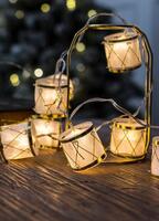 Гирлянда светодиодная "Барабаны" pvc 5х4см 10LED тепл. бел. 1.8+0.3м КОСМОС KOC_GIR-B117 - УПС инжиниринг