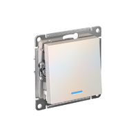 Переключатель проходной 1-кл. СП AtlasDesign 10А IP20 (сх. 6а) 10AX с подсветкой механизм жемчуж. SE ATN000463 - УПС инжиниринг