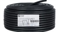 Труба гофрированная ПВХ d20мм с протяжкой черн. (уп.100м) Plast EKF tg-z-20-100-black - УПС инжиниринг