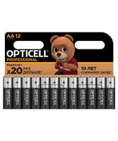 Элемент питания алкалиновый AA/LR6 (блист. 12шт) Professional Opticell 5052005 - УПС инжиниринг