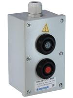 Пост кнопочный ПКУ-15-21.121-54 У2 (1хВК30-10-11110-54 (1з+1р) черн. + 1хВК30-10-11110-54 (1з+1р) красн. + PG-19) пост управления Электротехник ET054487 - УПС инжиниринг