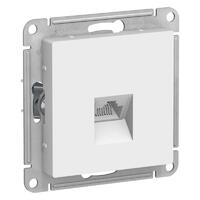 Розетка компьютерная 1-м AtlasDesign RJ45 кат.5E механизм бел. SE ATN000183 - УПС инжиниринг