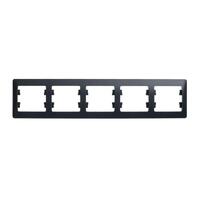 Рамка 5-м Glossa горизонт. антрацит SE GSL000705 - УПС инжиниринг