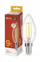 Лампа светодиодная LED-СВЕЧА-deco 9Вт свеча прозрачная 3000К тепл. бел. E14 1040лм 230В IN HOME 4690612026183 - УПС инжиниринг