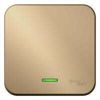 Выключатель 1-кл. ОП Blanca 10А IP20 (сх. 1) 250В с подсветкой с изолир. пластиной титан SE BLNVA101114 - УПС инжиниринг