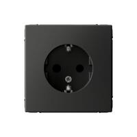 Розетка ArtGallery 16А с заземл. защ. шторки механизм базальт SE GAL001445 - УПС инжиниринг