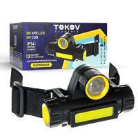 Фонарь налобный аккумуляторный 1200мА.ч 82х55х38мм TOKOV ELECTRIC TKE-NF-A-02 - УПС инжиниринг