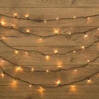 Гирлянда светодиодная "Твинкл Лайт" 20м 160LED тепл. бел. 10Вт 220-240В IP20 с контроллером 8 режимов провод ПВХ темн. зел. Neon-Night 303-116 - УПС инжиниринг