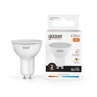 Лампа светодиодная Elementary 5.5Вт MR16 софит 3000К тепл. бел. GU10 430лм GAUSS 13616 - УПС инжиниринг