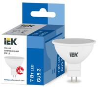 Лампа светодиодная ECO MR16 софит 7Вт 230В 6500К GU5.3 IEK LLE-MR16-7-230-65-GU5 - УПС инжиниринг