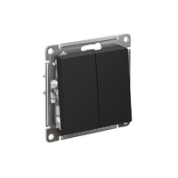 Переключатель проходной 2-кл. СП AtlasDesign 10А IP20 (сх. 6/2) 10AX механизм карбон SE ATN001065 - УПС инжиниринг