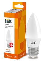 Лампа светодиодная ECO C35 7Вт свеча 3000К E27 230В IEK LLE-C35-7-230-30-E27 - УПС инжиниринг