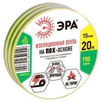 Изолента ПВХ 15ммх20м желт./зел. ЭРА C0036548 - УПС инжиниринг