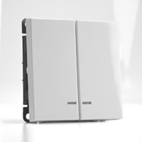 Выключатель 2-кл. ArtGallery (сх. 5а) 10AX с подсветкой механизм бел. SE GAL000153 - УПС инжиниринг