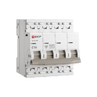 Выключатель автоматический модульный 4п C 16А 4.5кА ВА 47-63N PROxima EKF M634416C - УПС инжиниринг