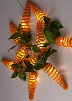 Гирлянда светодиодная "Морковки" спирали 12х4см 10LED 1.8м +0.3м тепл. бел. КОСМОС KOC_GIR-B101 - УПС инжиниринг