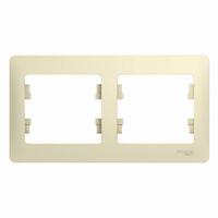 Рамка 2-м Glossa горизонт. беж. SE GSL000202 - УПС инжиниринг