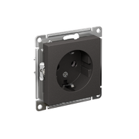 Розетка AtlasDesign 16А с заземл. механизм базальт SE ATN001443 - УПС инжиниринг