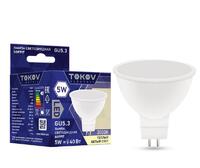 Лампа светодиодная 5Вт Soffit 3000К GU5.3 176-264В TOKOV ELECTRIC TKE-MR16-GU5.3-5-3K - УПС инжиниринг