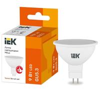 Лампа светодиодная MR16 софит 9Вт 230В 3000К GU5.3 IEK LLE-MR16-9-230-30-GU5 - УПС инжиниринг