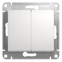 Переключатель проходной 2-кл. СП Glossa 10А IP20 (сх. 6/2) 10AX механизм бел. SE GSL000165 - УПС инжиниринг
