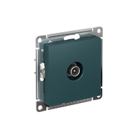 Розетка телевизионная оконечная TV AtlasDesign 1дБ механизм изумруд SE ATN000891 - УПС инжиниринг