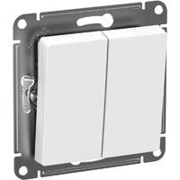 Выключатель 2-кл. Atlasdesign Aqua IP44 (сх. 5) 10AX механизм бел. SE ATN440151 - УПС инжиниринг