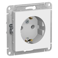 Розетка 1-м СП AtlasDesign 16А IP20 с заземл. механизм бел. SE ATN000143 - УПС инжиниринг