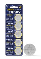 Элемент питания литиевый CR2025 таблетка (блистер 5шт) TOKOV ELECTRIC TKE-LI-CR2025/B5 - УПС инжиниринг