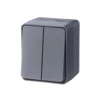Выключатель 2-кл. ОП AtlasDesign Profi54 IP54 10AX антрацит SE ATN544051 - УПС инжиниринг