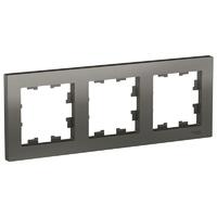 Рамка 3-м AtlasDesign универс. сталь SE ATN000903 - УПС инжиниринг