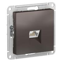 Розетка компьютерная AtlasDesign RJ45 кат.5E механизм мокко SE ATN000683 - УПС инжиниринг