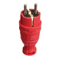 Вилка прямая с заземл. IP44 каучук красн. TOKOV TKE-C13-KV-Z - УПС инжиниринг