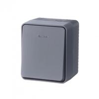 Выключатель 1-кл. ОП AtlasDesign PROFI IP54 10AX с подсветкой антрацит SE ATN544013 - УПС инжиниринг