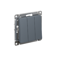 Выключатель 3-кл. СП AtlasDesign 10А IP20 (сх. 1+1+1) 10AX механизм грифель SE ATN000731 - УПС инжиниринг