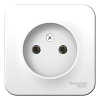 Розетка 1-м ОП Blanca 16А IP20 250В без заземл. без защ. шторок с изолир. пластиной бел. SE BLNRA000111 - УПС инжиниринг