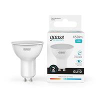 Лампа светодиодная Elementary 5.5Вт MR16 софит 4100К нейтр. бел. GU10 450лм GAUSS 13626 - УПС инжиниринг